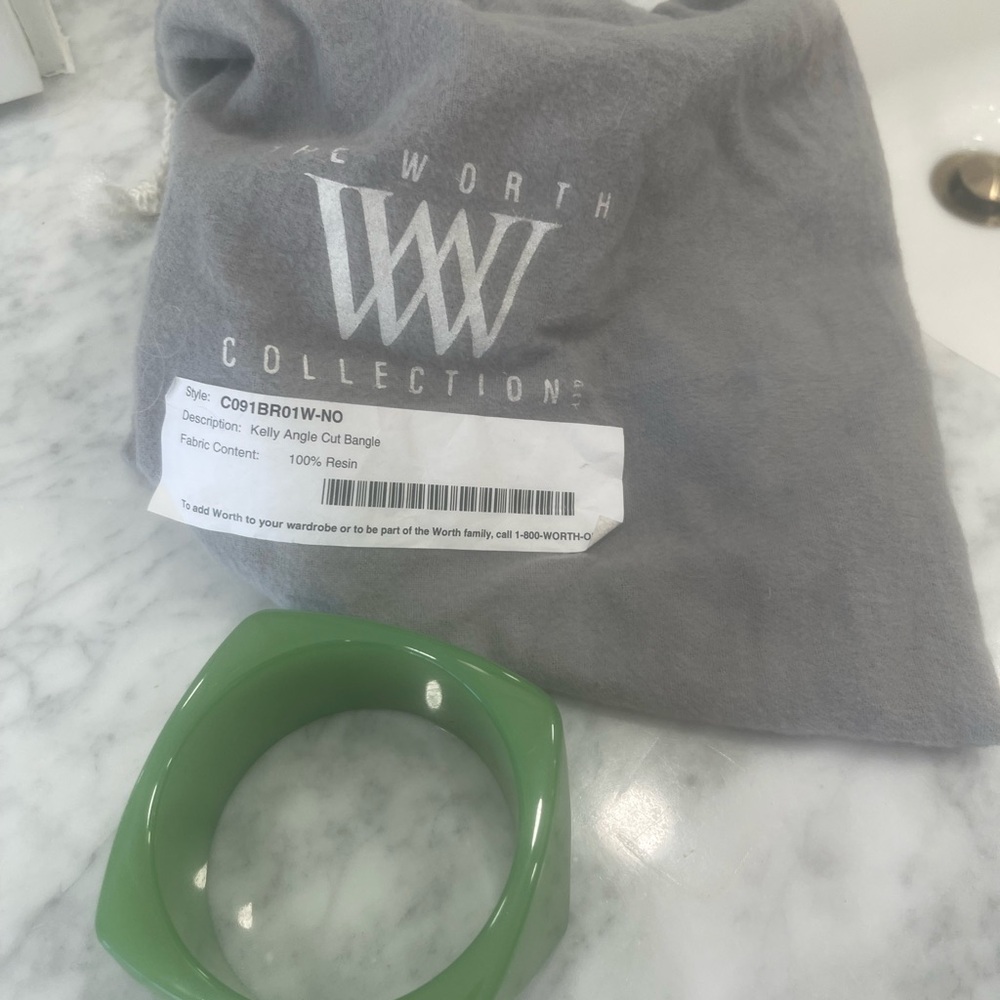 Worth Green Resin Bangle